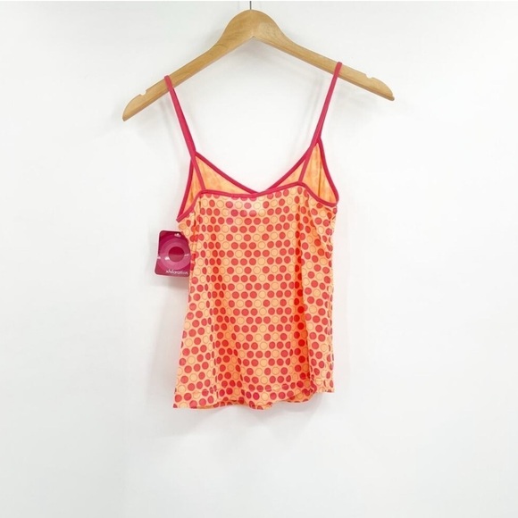 Y2k Vintage Xhilaration Semi Sheer Polka Dot Bold Cami Tank Top Size Large NWT - Picture 2 of 6